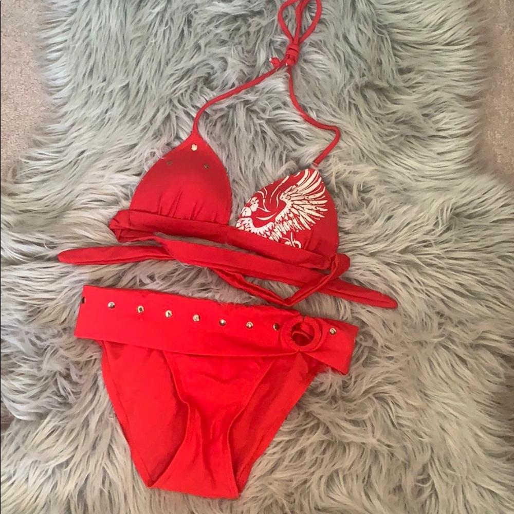 Red Bikini Set